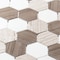 Andova Tiles SAMPLE Channing 2 x 2 Marble Honeycomb Mosaic Floor Use Tile SAM-ANDCHA122 - alternate 4